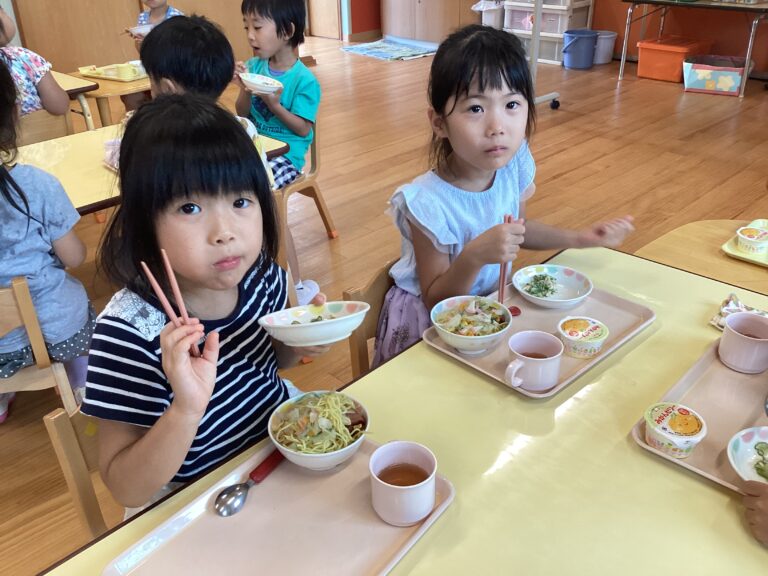 食育の日「ラーメンやまもり！」